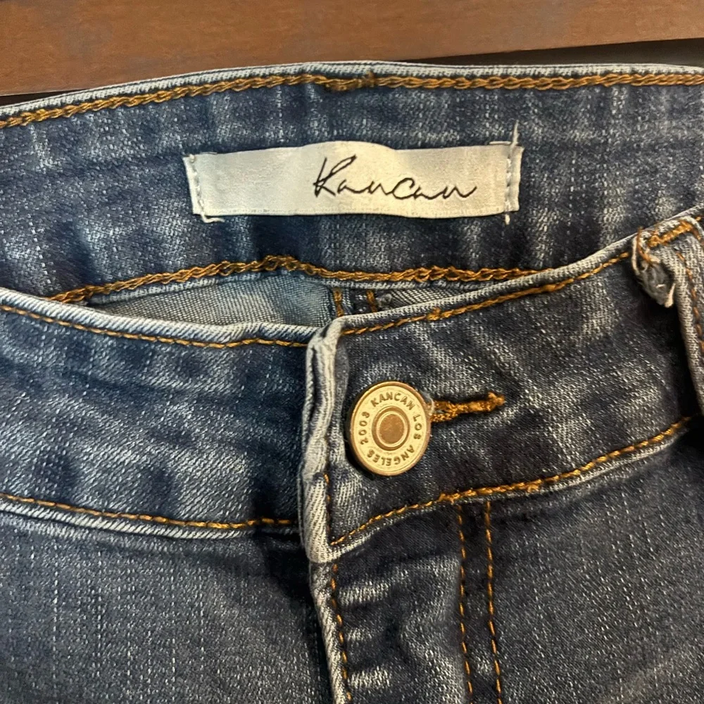 KanCan Dark Blue Women's Skinny Jeans - Picture 2 of 5